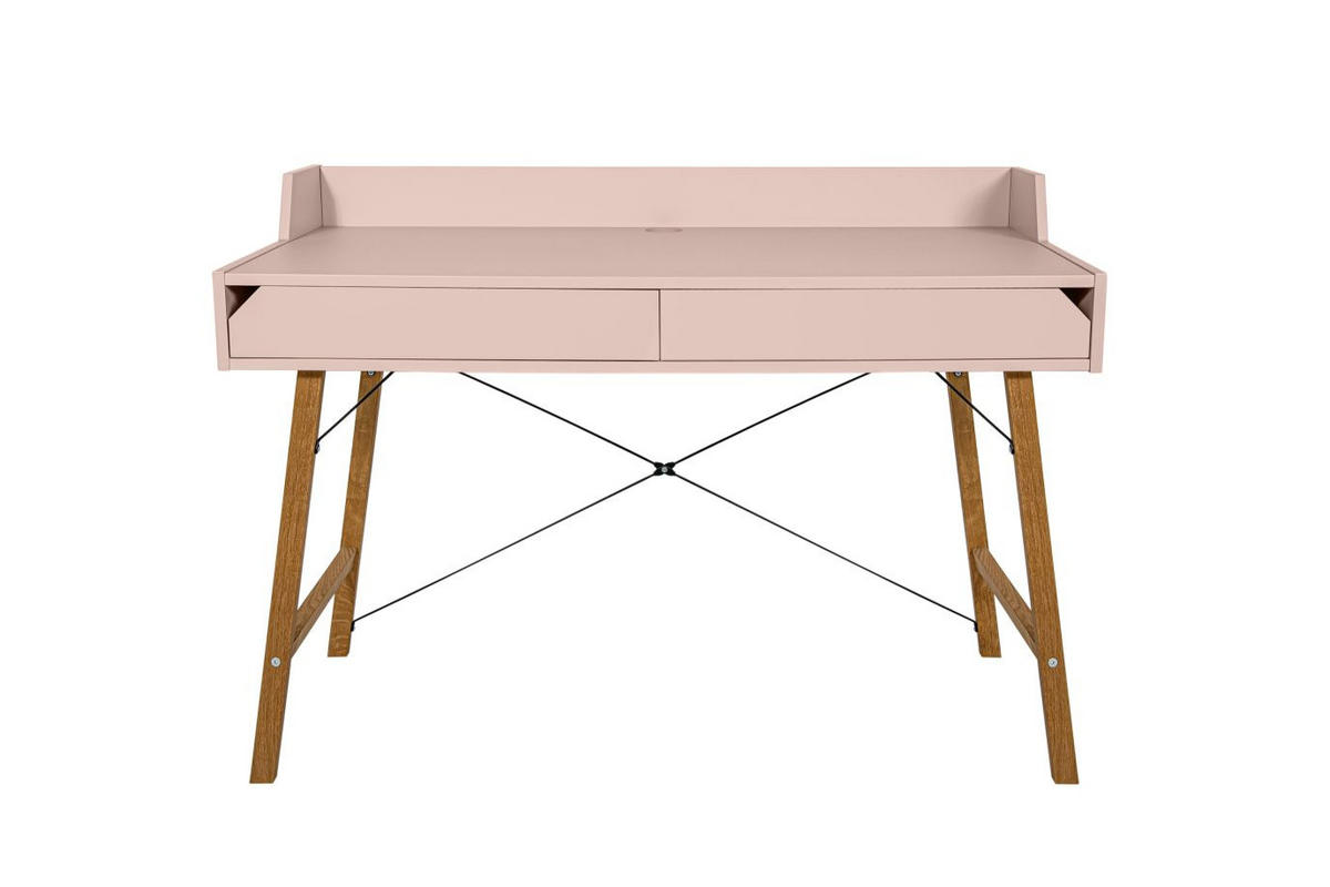 KINDERSCHREIBTISCH Lotta - Rosa, Holzwerkstoff (120/76/60cm) - RAUMHIRSCH FURNITURE