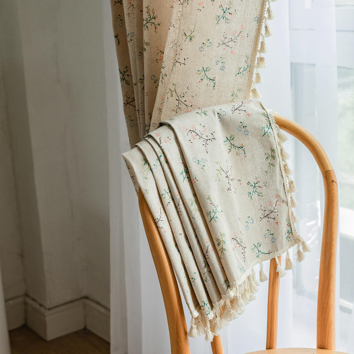 VORHÄNGE – 214 cm hoch x 132 cm breit – zweiteilig - Multicolor, Textil (35/30cm)