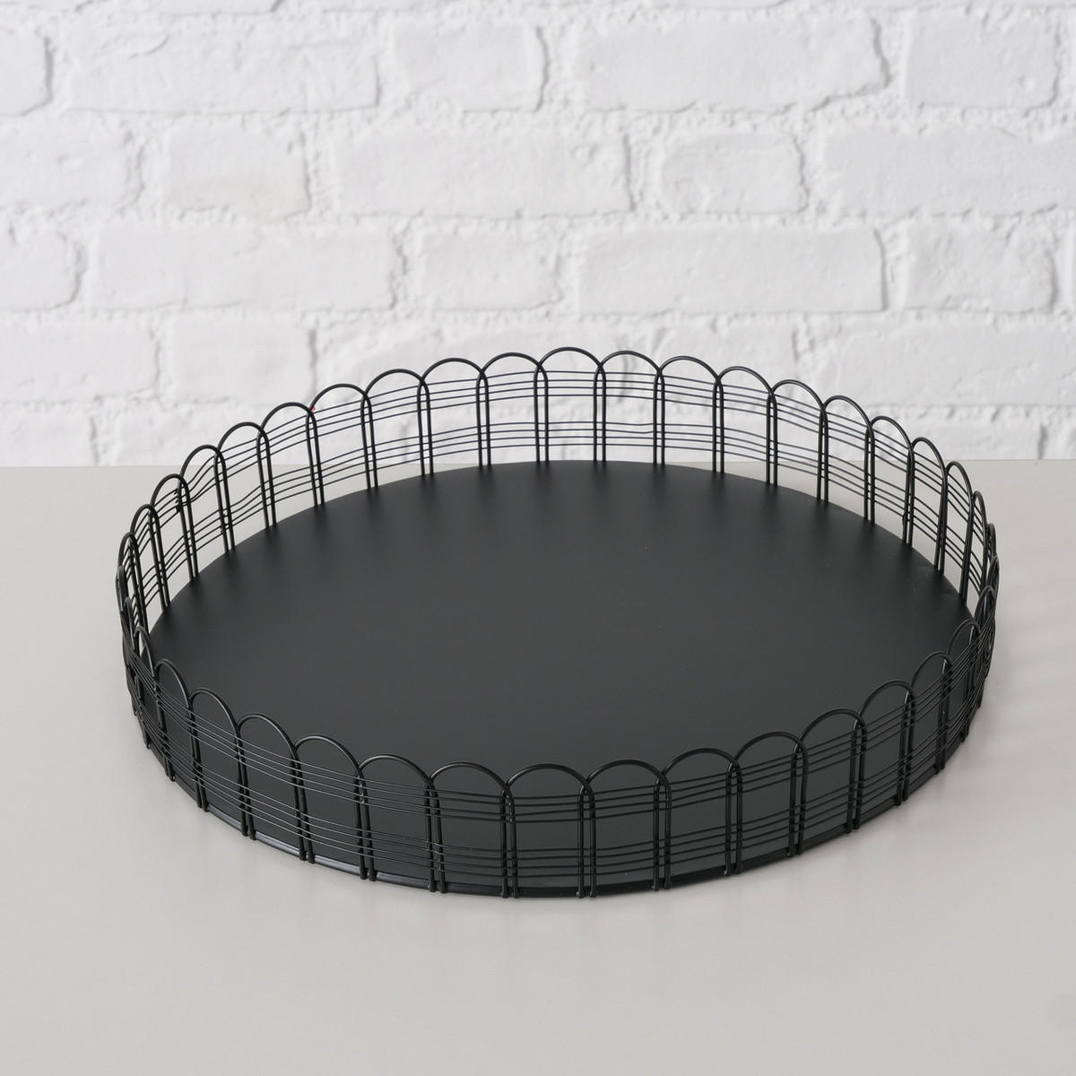 TABLETTS von Weira Schwarz - Schwarz, Metall (31/5/31cm) - Boltze Home