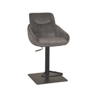 BARHOCKER Beauty - Grau - 89/52/113 cm - - Anthrazit, Textil (52/113/89cm) - LABEL51