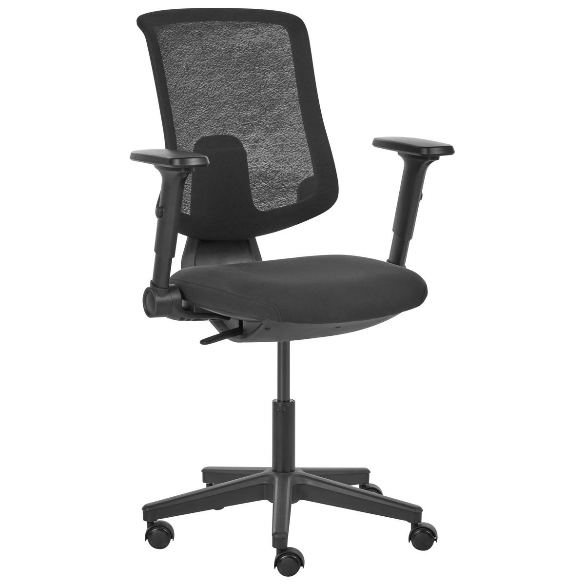 KANCELÁŘSKÁ ŽIDLE Látka Černá Sero - černá, textil (66/95/58cm) - Beliani