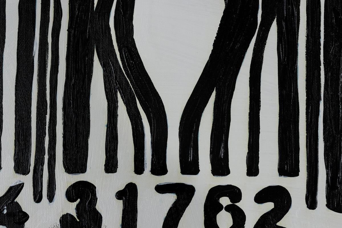 ACRYLBILD HANDGEMALT 75/100 cm - Schwarz, Holz/Textil (75/100cm) - KUNSTLOFT