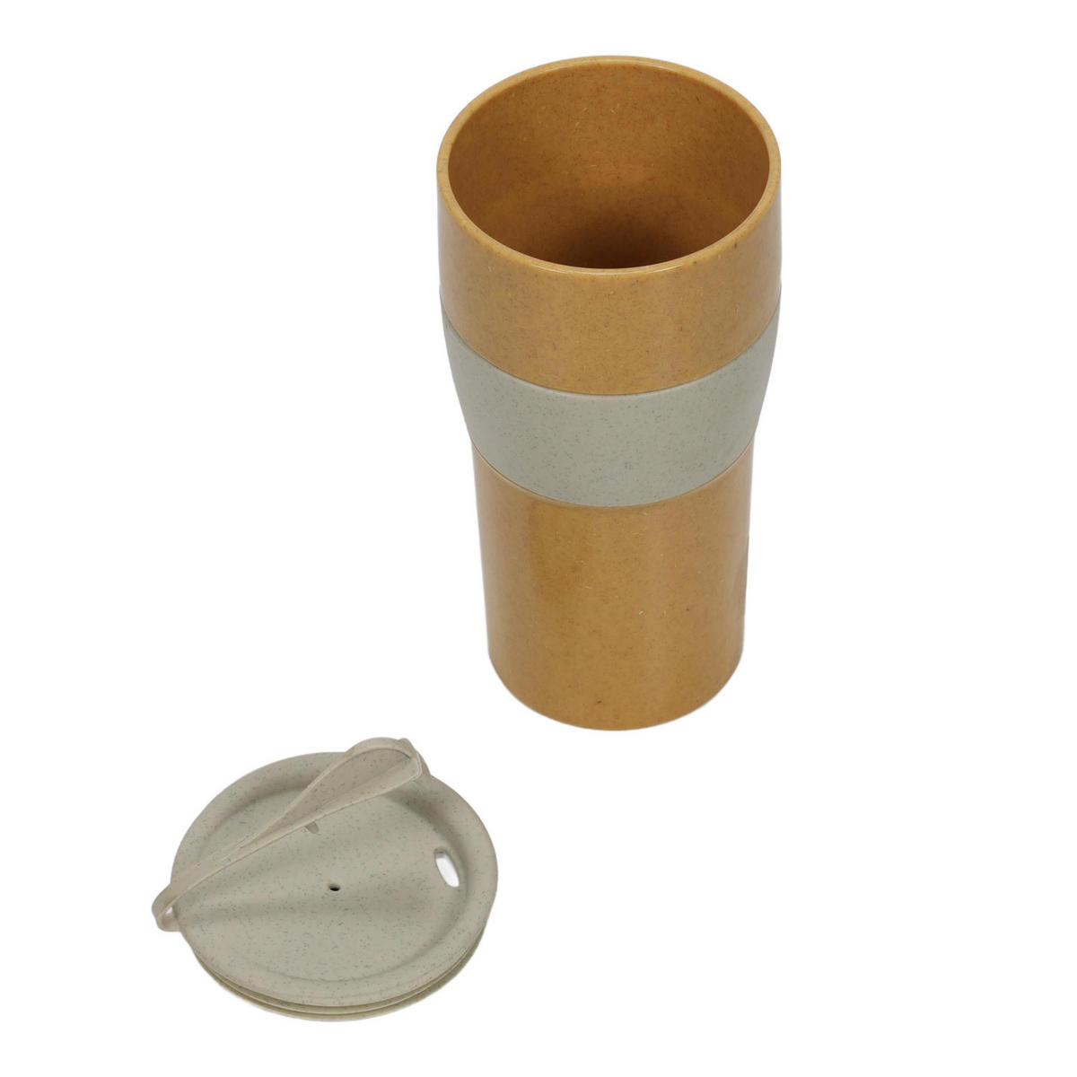 THERMOBECHER Aroma To Go Xl Nature desert sand 700 ml 9,7/9,2/18,5 cm - Beige, Kunststoff (0.7L) - KOZIOL