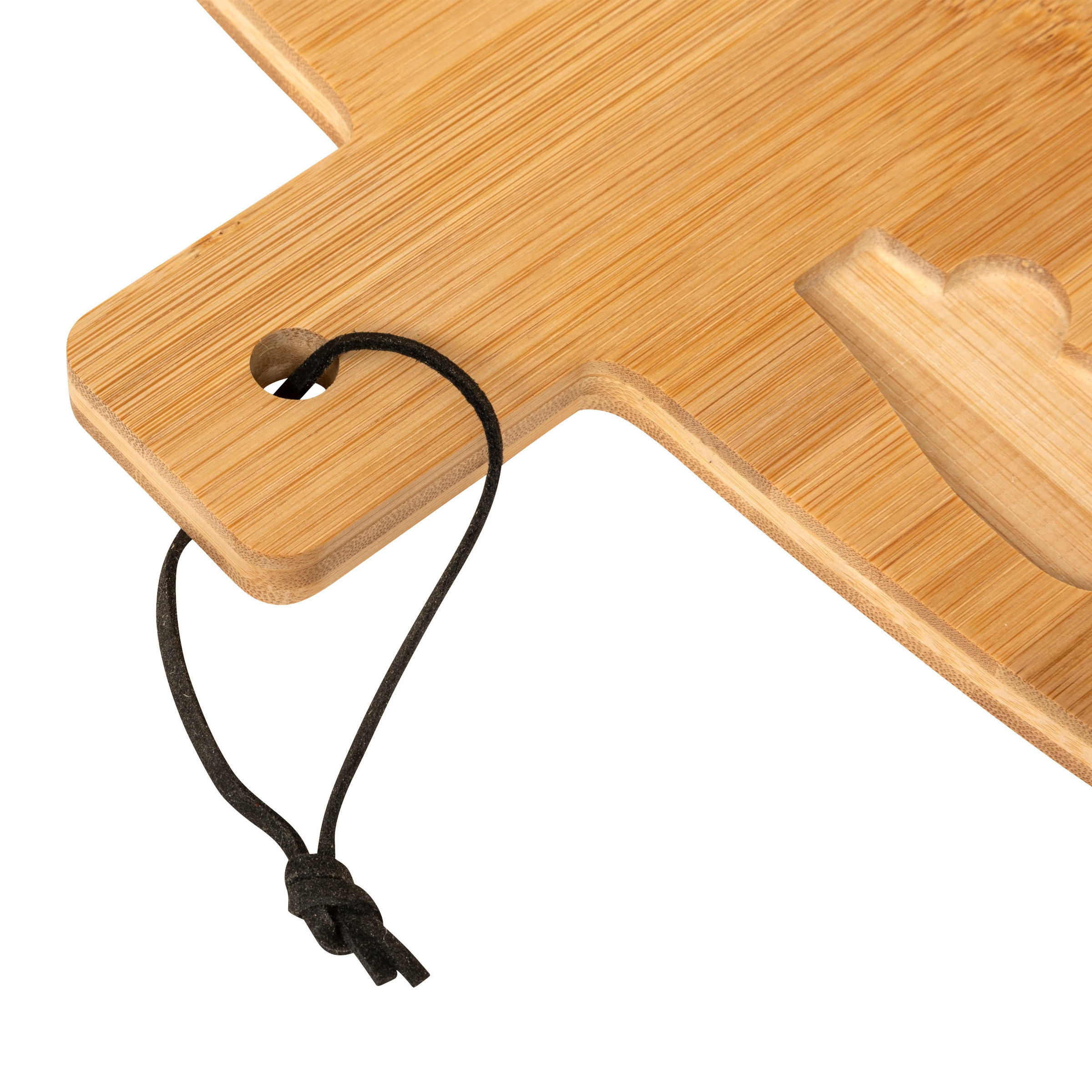 BAMBUSBRETT Tanne mit Käsemesser - Braun, Naturmaterialien (39/29.5cm) - Atmosphera Createur d´interieur