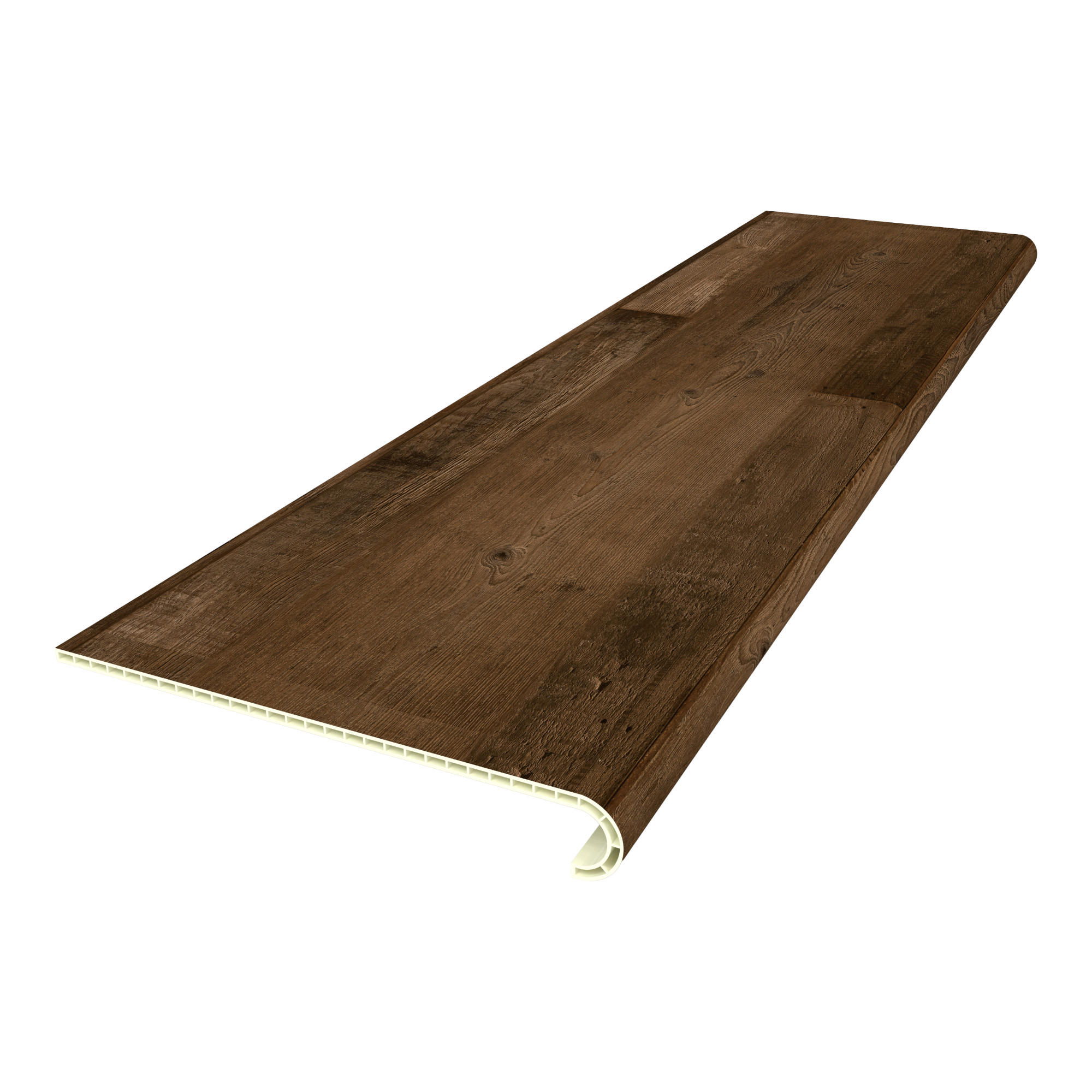 TREPPENVERKLEIDUNG-SET 8 TLG. Bunschoten - Dunkelbraun, Kunststoff (120/32cm) - NEU.HOLZ