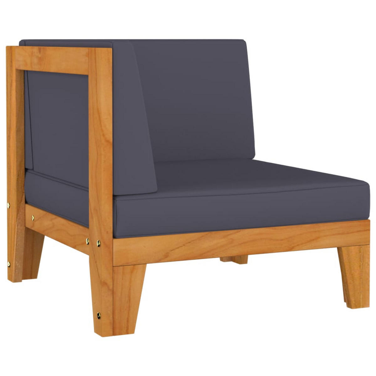 GARTENSET Renard 2-teilig - Grau, Holzwerkstoff - Nettlife