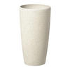 BLUMENTOPF hellbeige rund 23/23/42 cm Abdera - Beige, Stein (42cm) - Beliani