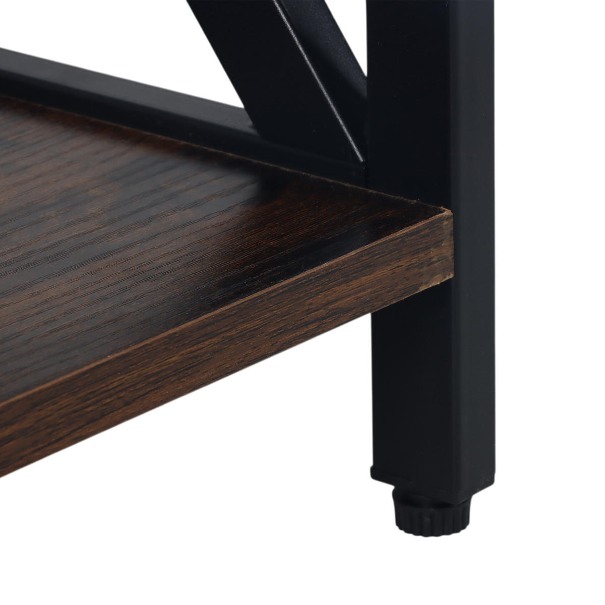 KONSOLENTISCH - Braun, Holzwerkstoff/Metall (30/100/80cm) - Relaxdays