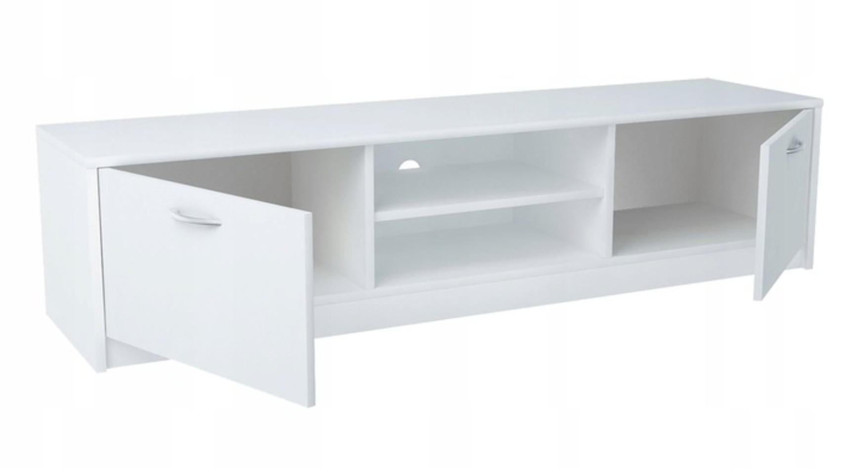 FERNSEHKOMMODE 2DC Weiß 160/41/36 cm - Weiß, Holzwerkstoff (160/36/41cm) - Matkam Möbel