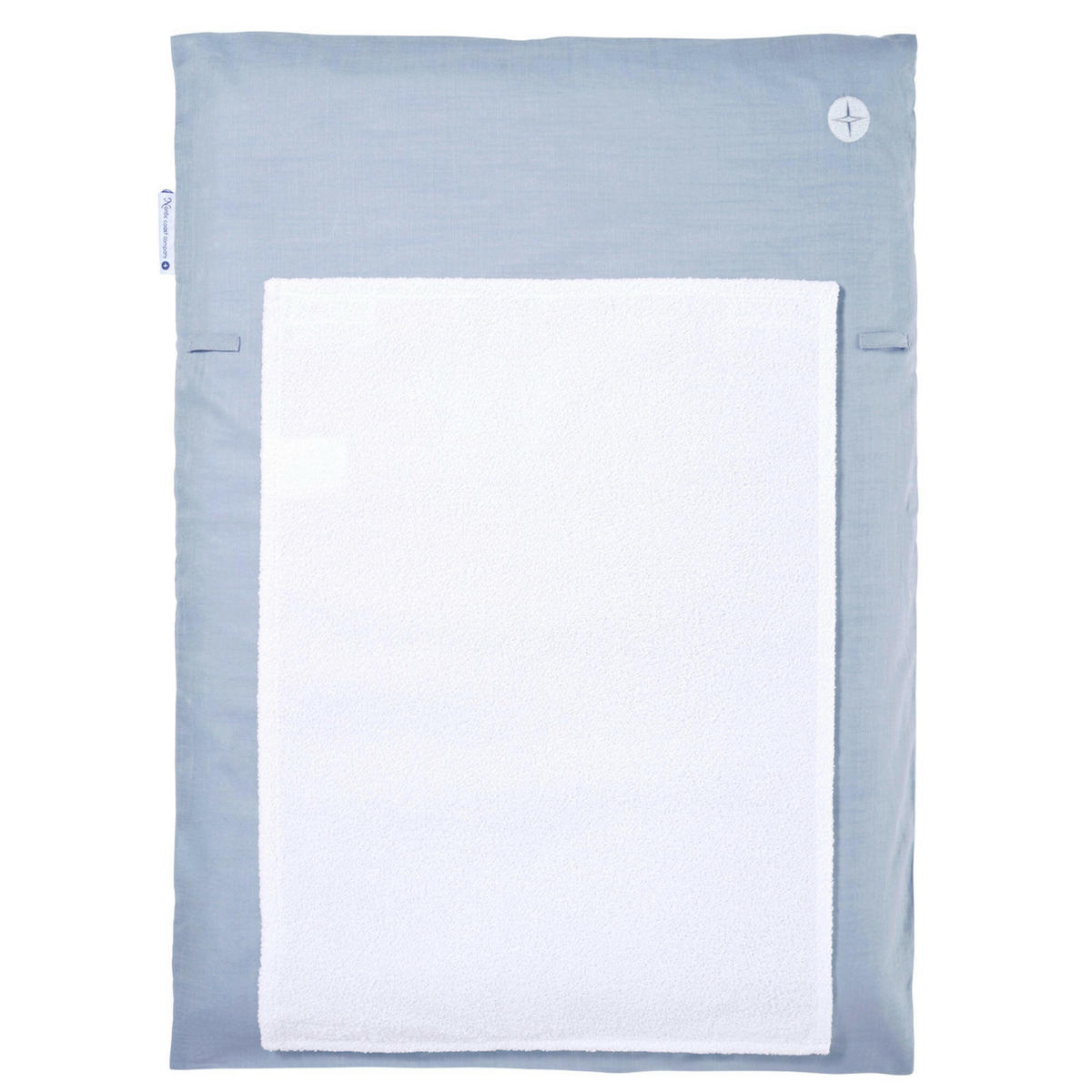 WICKELAUFLAGE Blau Grau schmal - Grau, Textil (50/70cm) - nordic coast company