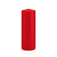 STUMPENKERZEN Rot Ø 68 x 200 mm, 12 Stück - Rot, Paraffin (7/20cm) - Wiedemann Kerzen