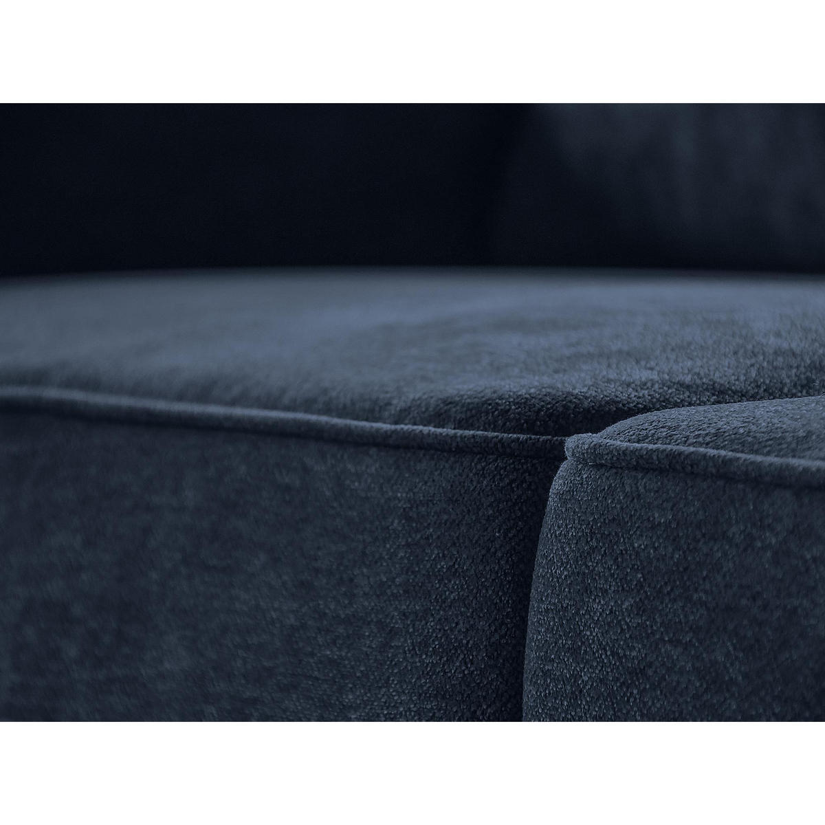 ECKSOFA Parma ohne Schlaffunktion dunkelblau links - Schwarz/Dunkelblau, Textil (314/224cm) - Beautysofa