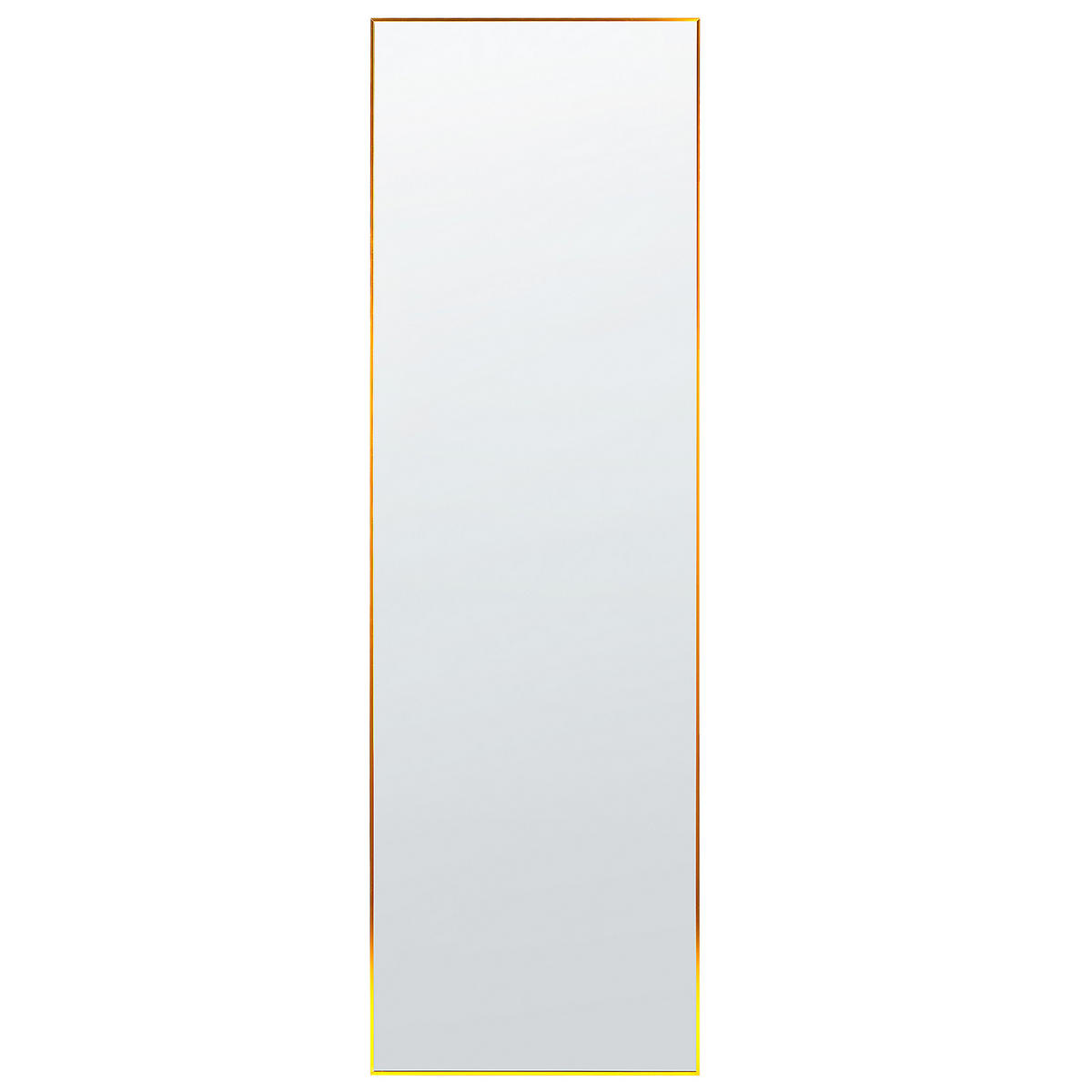STEHSPIEGEL gold rechteckig 50/156 cm Beauvais - Goldfarben, Metall (7/156/50cm) - Beliani