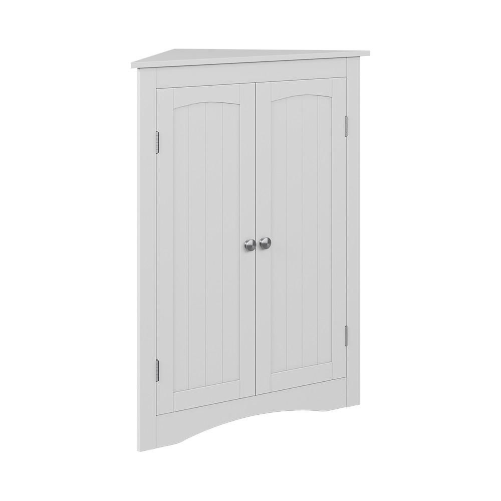 ECKSCHRANK Bianco Weiß 56 x 80 cm mit 2 Türen - Weiß, Holzwerkstoff (56/80/42cm) - Vicco