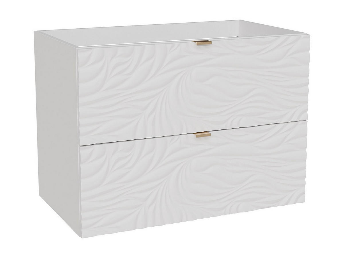 WASCHBECKENUNTERSCHRANK - 80 x 46 - holz - weiß Rinarel - Weiß, Holz (80/60/46cm) - Vente-Unique