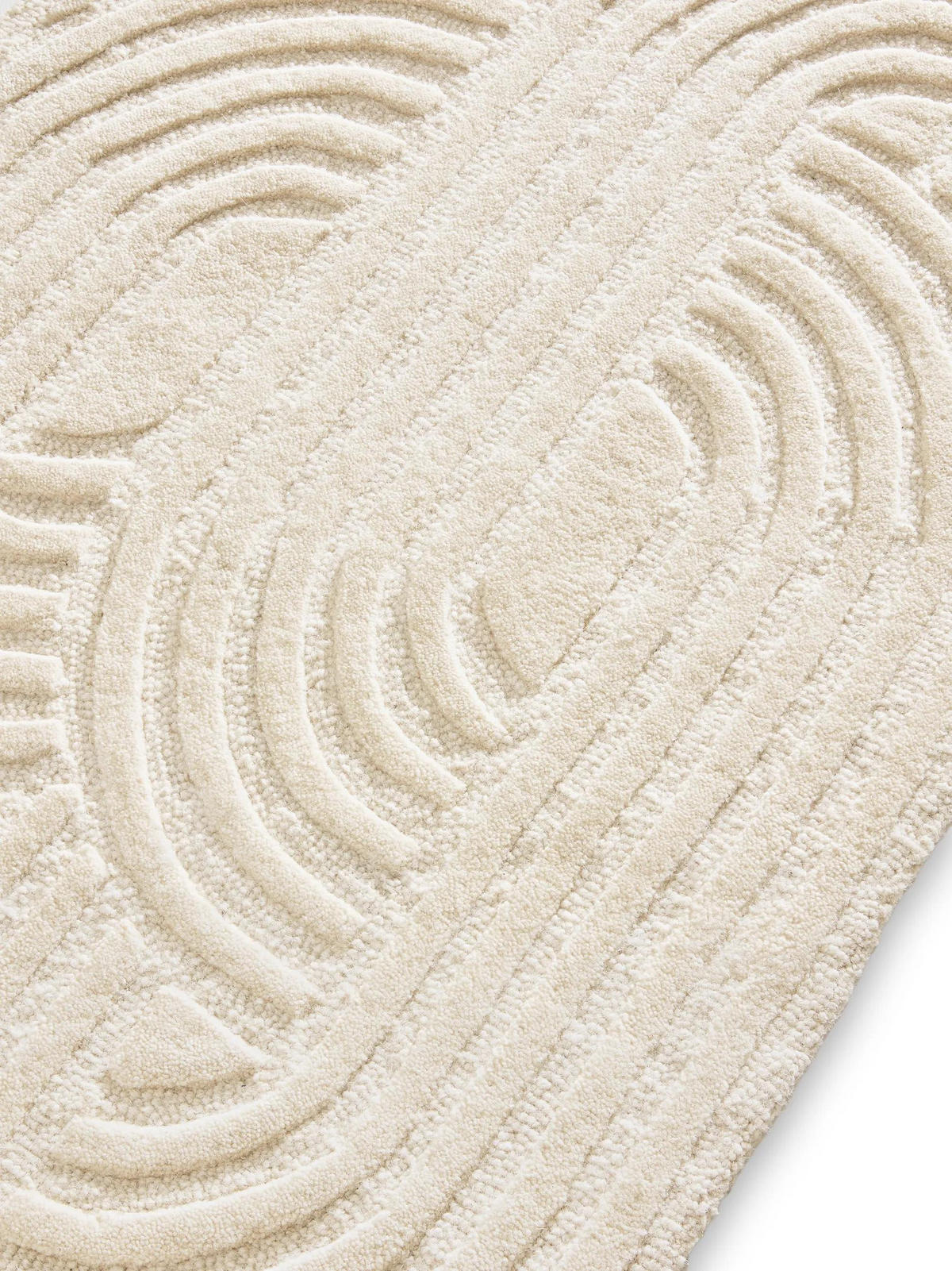 WOLLTEPPICH-LÄUFER Nuria Cream 70x200 cm - Creme, Textil (70/200cm) - benuta Pure