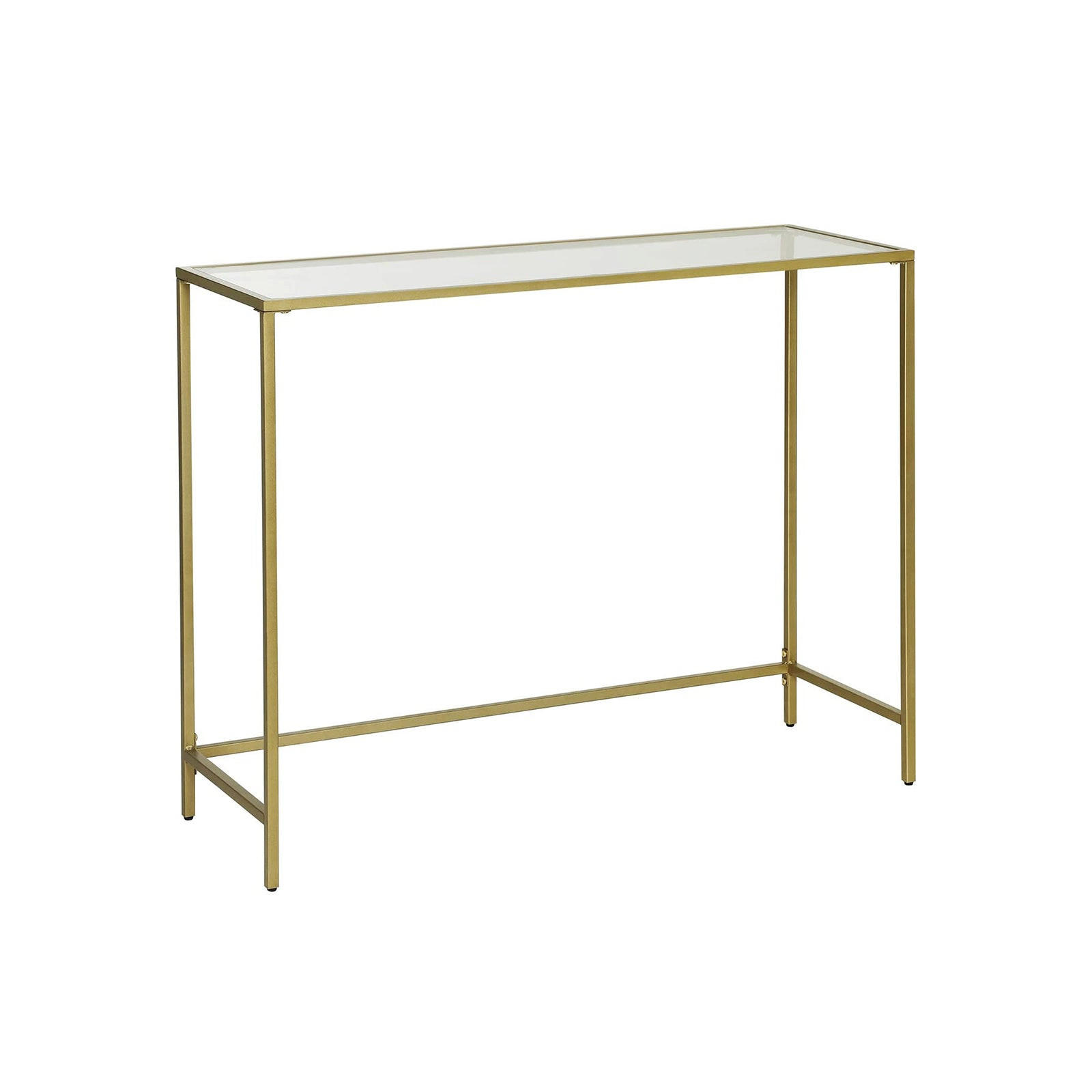 KONSOLENTISCH - Goldfarben, Metall (100/35/80cm) - Hansiro