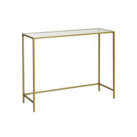 KONSOLENTISCH - Goldfarben, Metall (100/35/80cm) - Hansiro