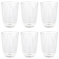 DRINKGLAS (6er Set) Linee - Transparent, Glas (0.39L) - BUTLERS