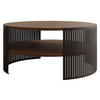 COUCHTISCH Fikoli - Schwarz/Braun, Holzwerkstoff/Metall (75/75/40cm) - MIRJAN24