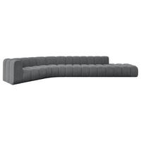 ECKSOFA modulares Sofa Tilmo-L2 - 490x194x70 cm Dunkelgrau - Dunkelgrau, Holzwerkstoff/Textil (490/194cm) - ALTDECOR