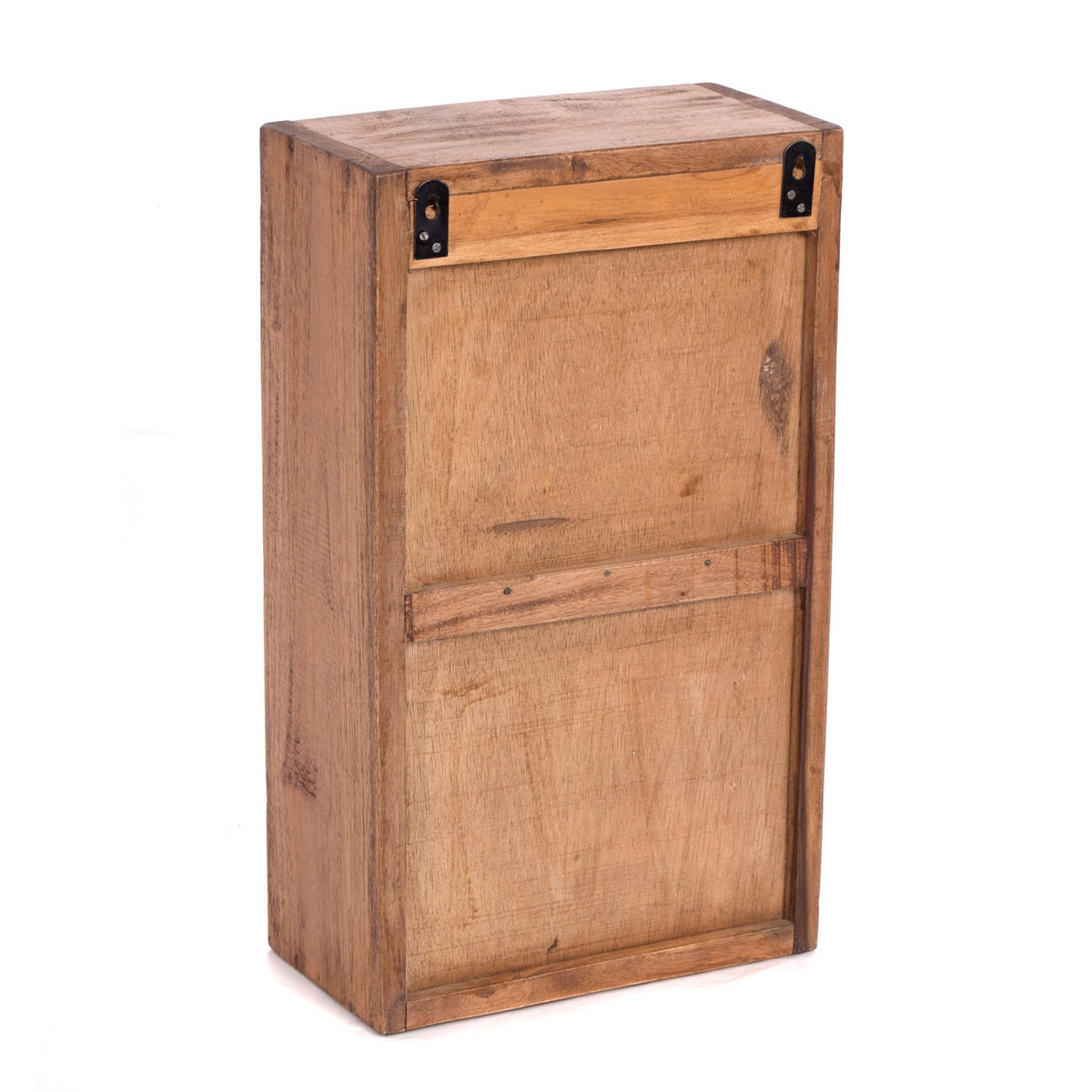 WAND-HÄNGESCHRANK Filo Massivholz, 2 Fächer mit Tür naturfarben - Naturfarben, Holz (30/50/16cm) - DESIGN DELIGHTS
