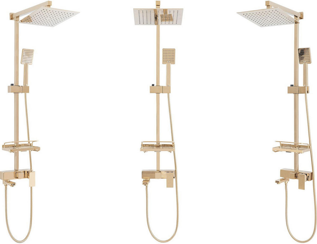 DUSCHSET Rea Jack Gold - Goldfarben, Metall (21.5/102/45cm) - REA