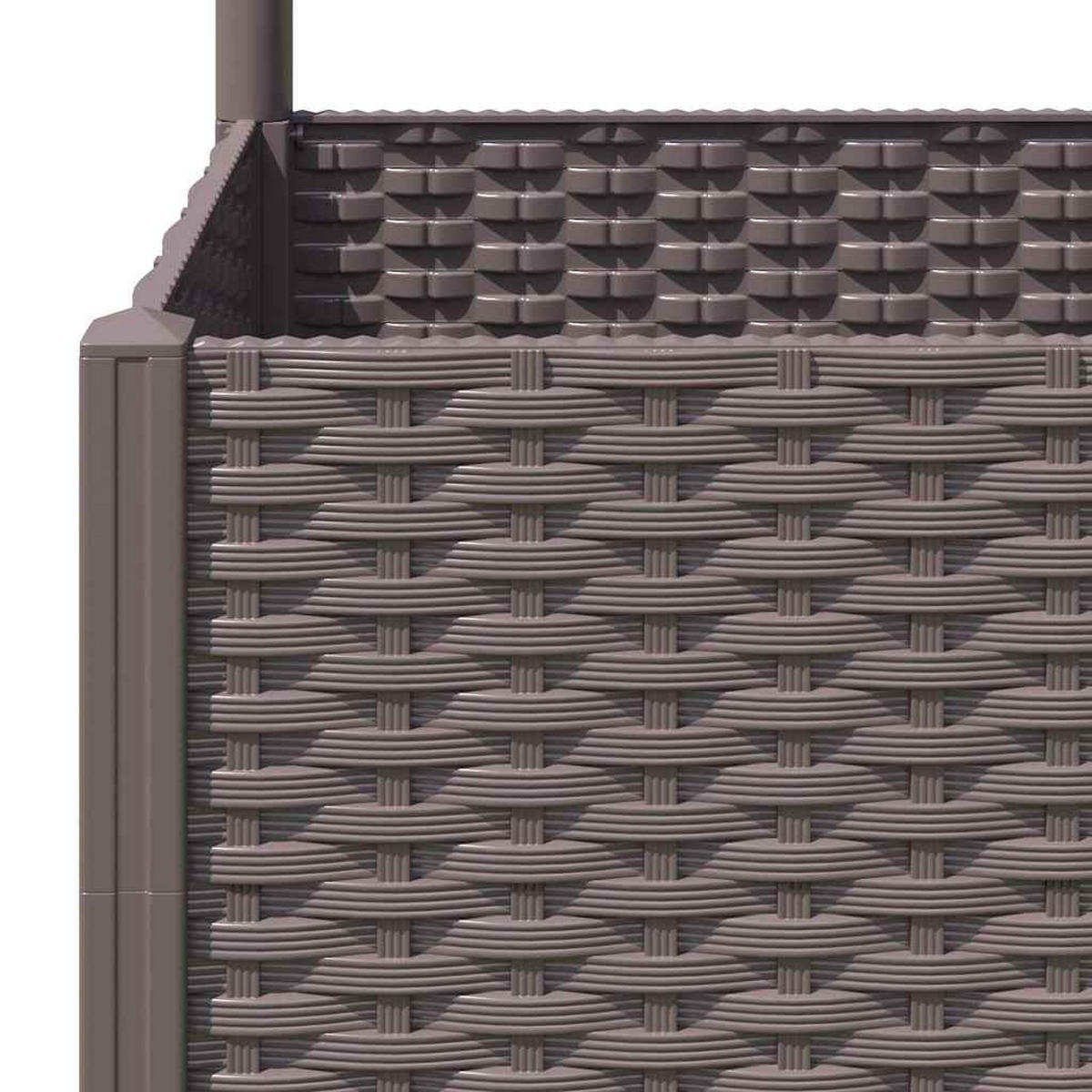 GARTEN-PFLANZGEFÄSS Mit Spalier Braun 120/40/136 Cm PP - Braun, Kunststoff (40/136/120cm) - vidaXL