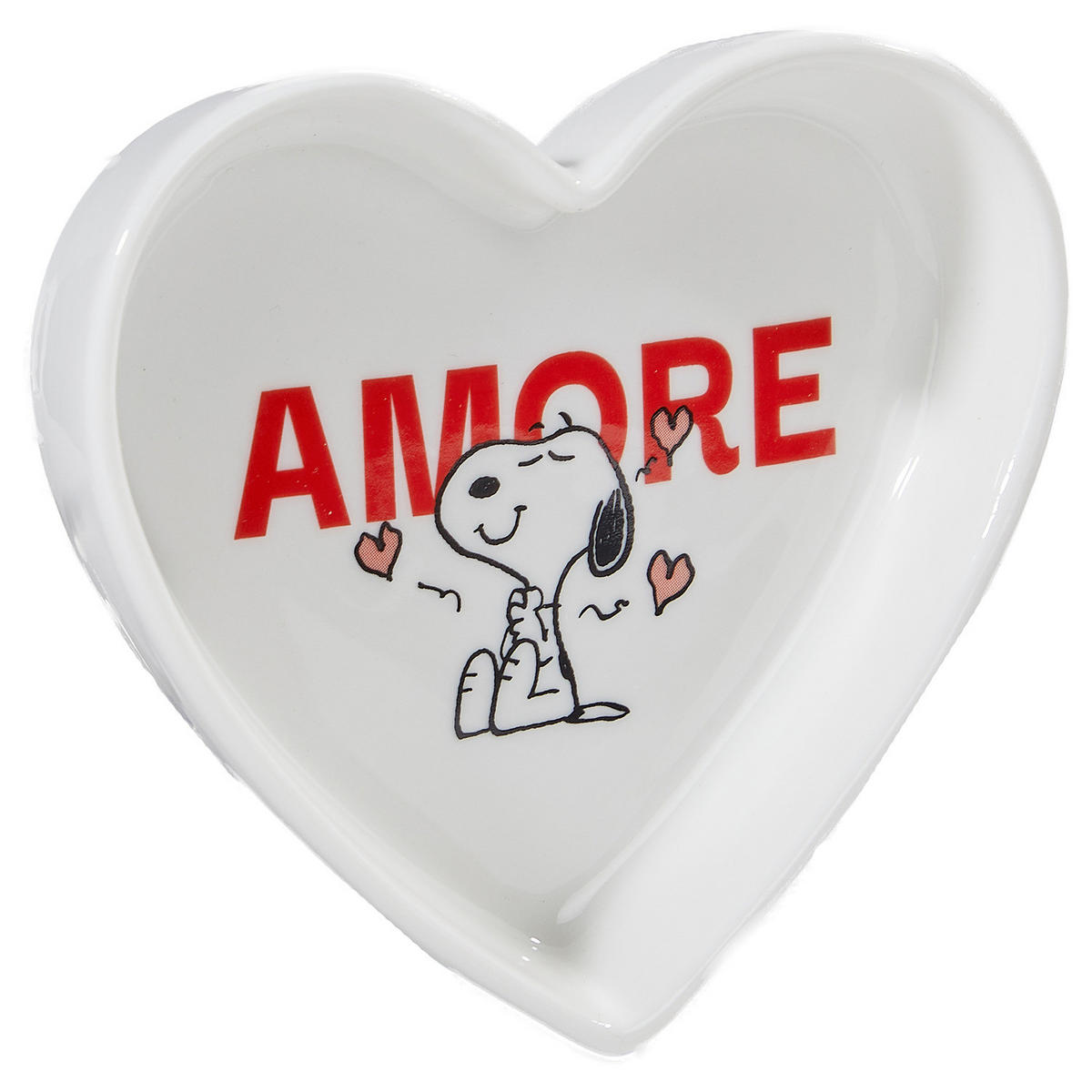 DEKOTELLER Peanuts Herz Amore - Weiß, Keramik (2cm) - Butlers