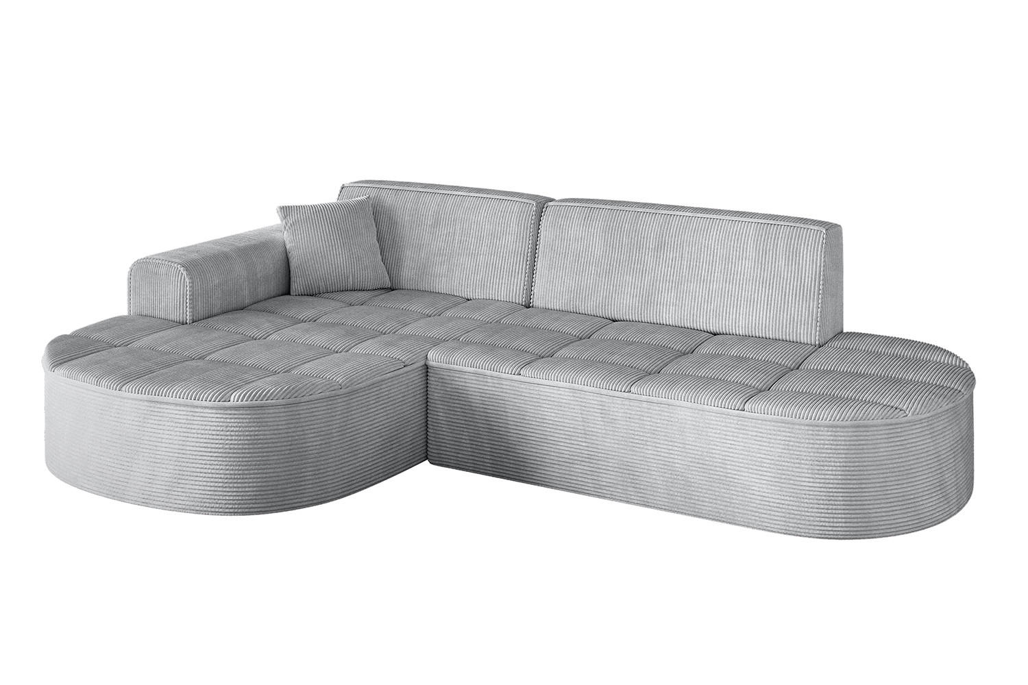 ECKSOFA Ottomane Links TARO-L1 - 243x171x79,5 cm Grau - Grau, Holzwerkstoff/Textil (243/171cm) - ALTDECOR