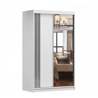 SCHIEBETÜRENSCHRANK - NOAH 07 (Weiß) - Weiß, Holzwerkstoff/Metall (120/200/61cm) - Möblo