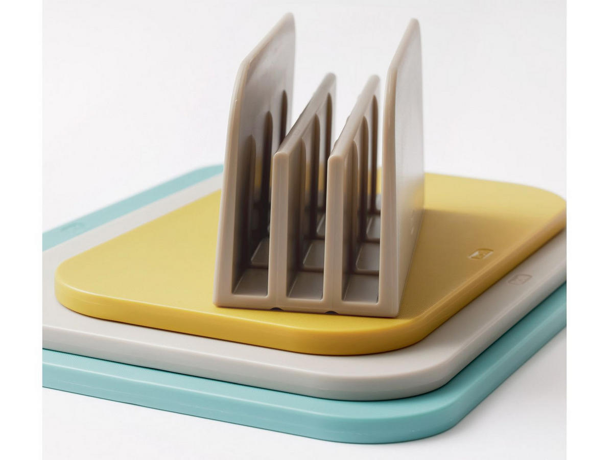 SCHNEIDEBRETTER-SET Choptima ocean - Türkis/Multicolor, Kunststoff (35/26cm) - Rosti