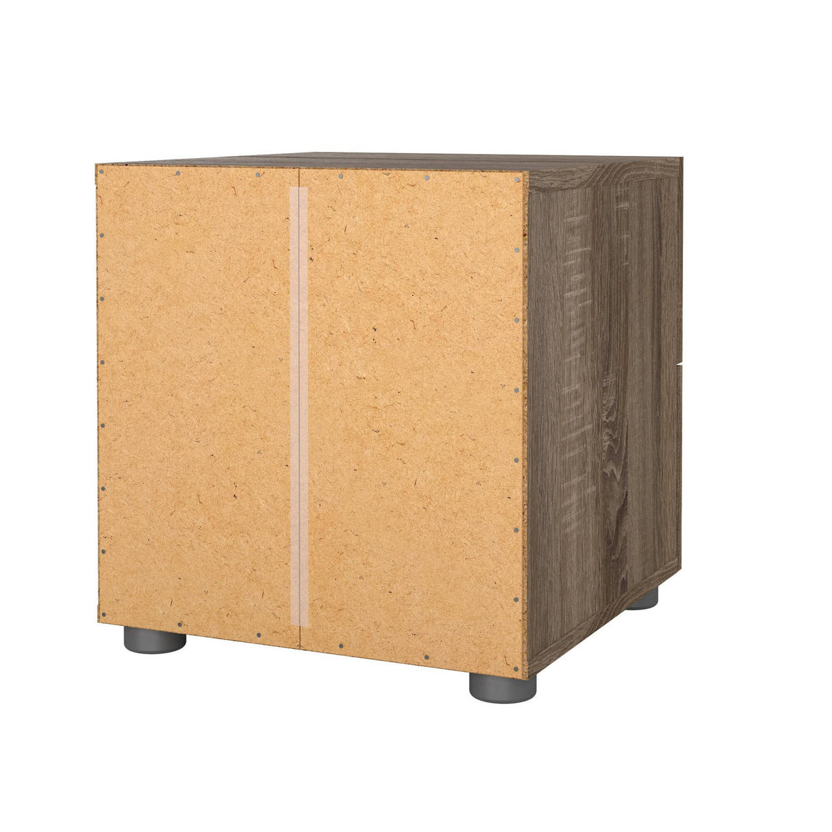 NACHTTISCH Eiche 40/40.25/42.3 cm - Braun, Holzwerkstoff (40.25/42.3/40cm) - DMORA