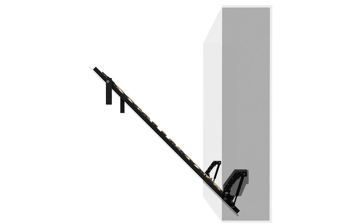 SCHRANKBETT Morphy Einbaubares 150x200 Vertikal - Weiß, Holz/Metall (150/200cm) - WallBedKing