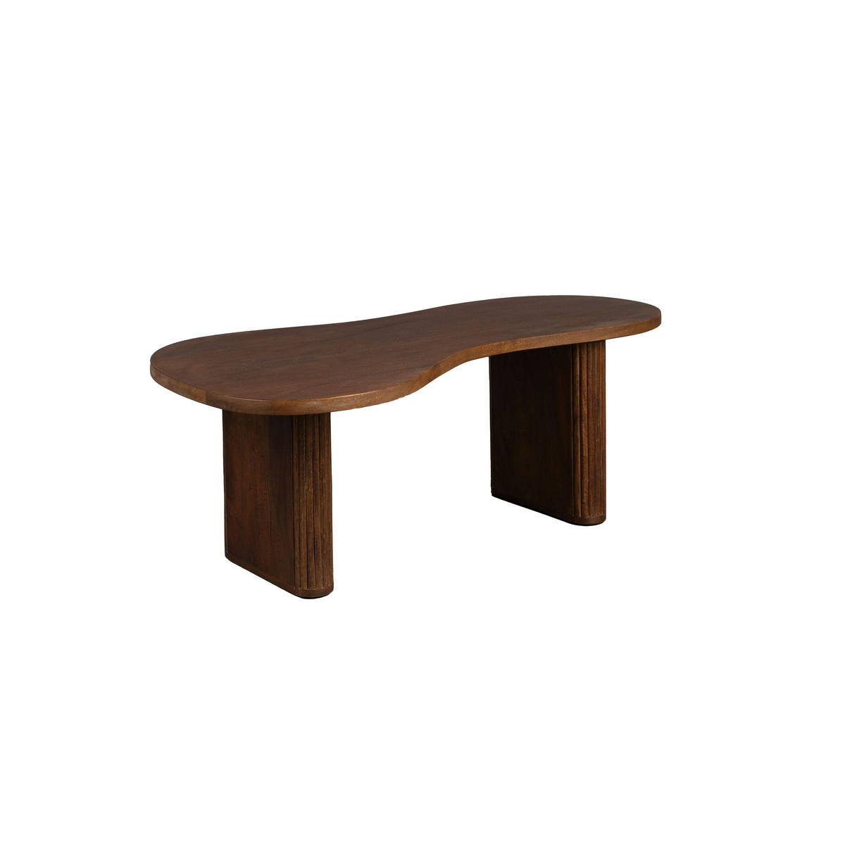 COUCHTISCH Tilon Organische Form - Braun, Holz (110/60/40cm) - Dutchbone
