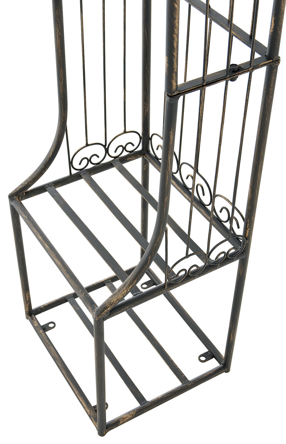 ROSENBOGEN Birger 163x34x239,5cm Metall Bronze Rankhilfe - Bronzefarben, Metall (163/239.5/34cm) - DELUKE