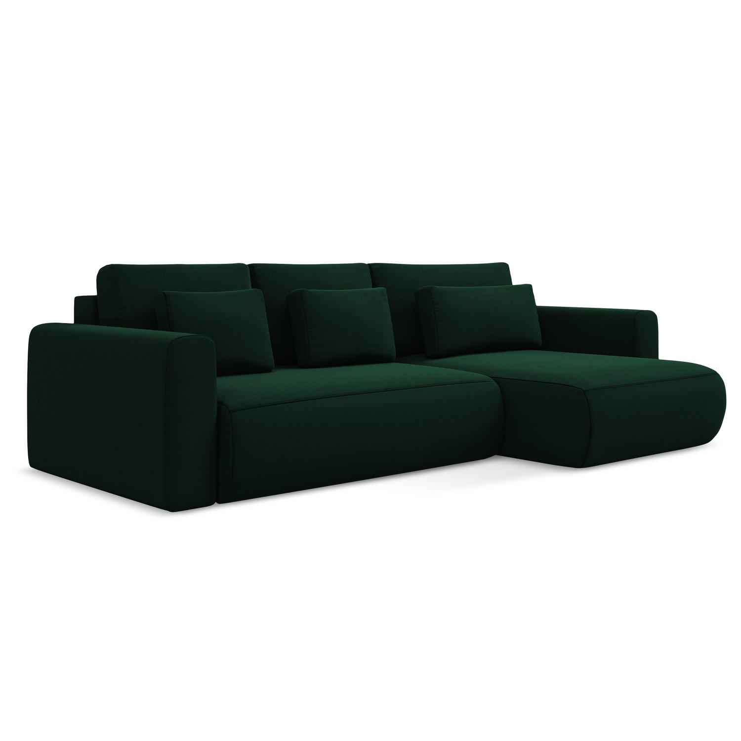 LaMiaSofa Ecksofa Dunkelgrün 278x149 cm