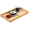 SERVIERTABLETT mit Griffmulden - Braun, Naturmaterialien (50/5/30cm) - eluno