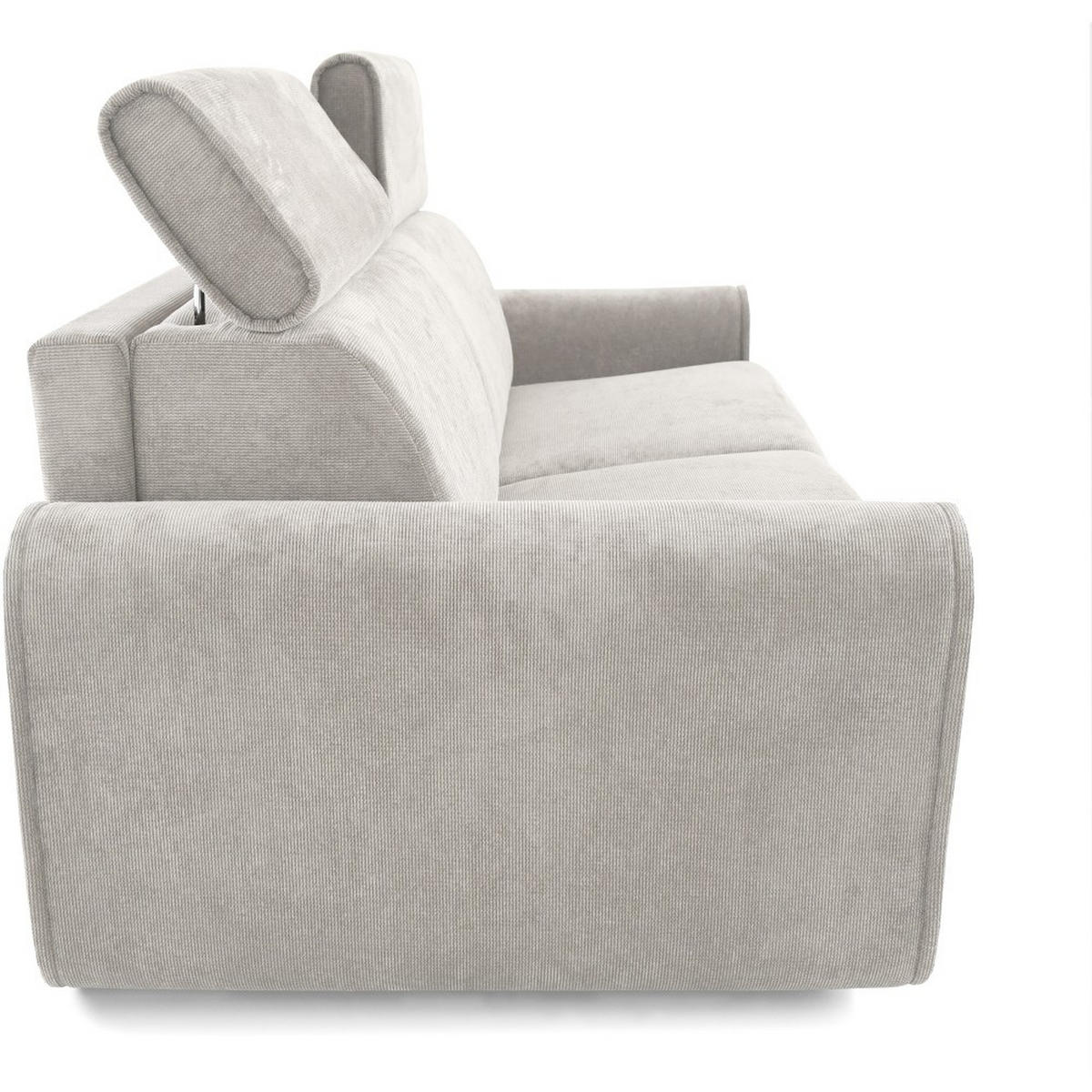 SCHLAFSOFA Pavarti mit italienischem Gestell, 160x195, Beige - Beige/Schwarz, Holzwerkstoff/Textil (214/88/100cm) - Beautysofa