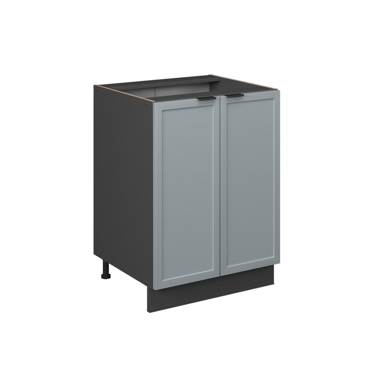 KÜCHENUNTERSCHRANK Fame-Line Hellblau-grau 60 cm ohne AP - Anthrazit/Blaugrau, Holzwerkstoff (60/82/51.6cm) - Vicco