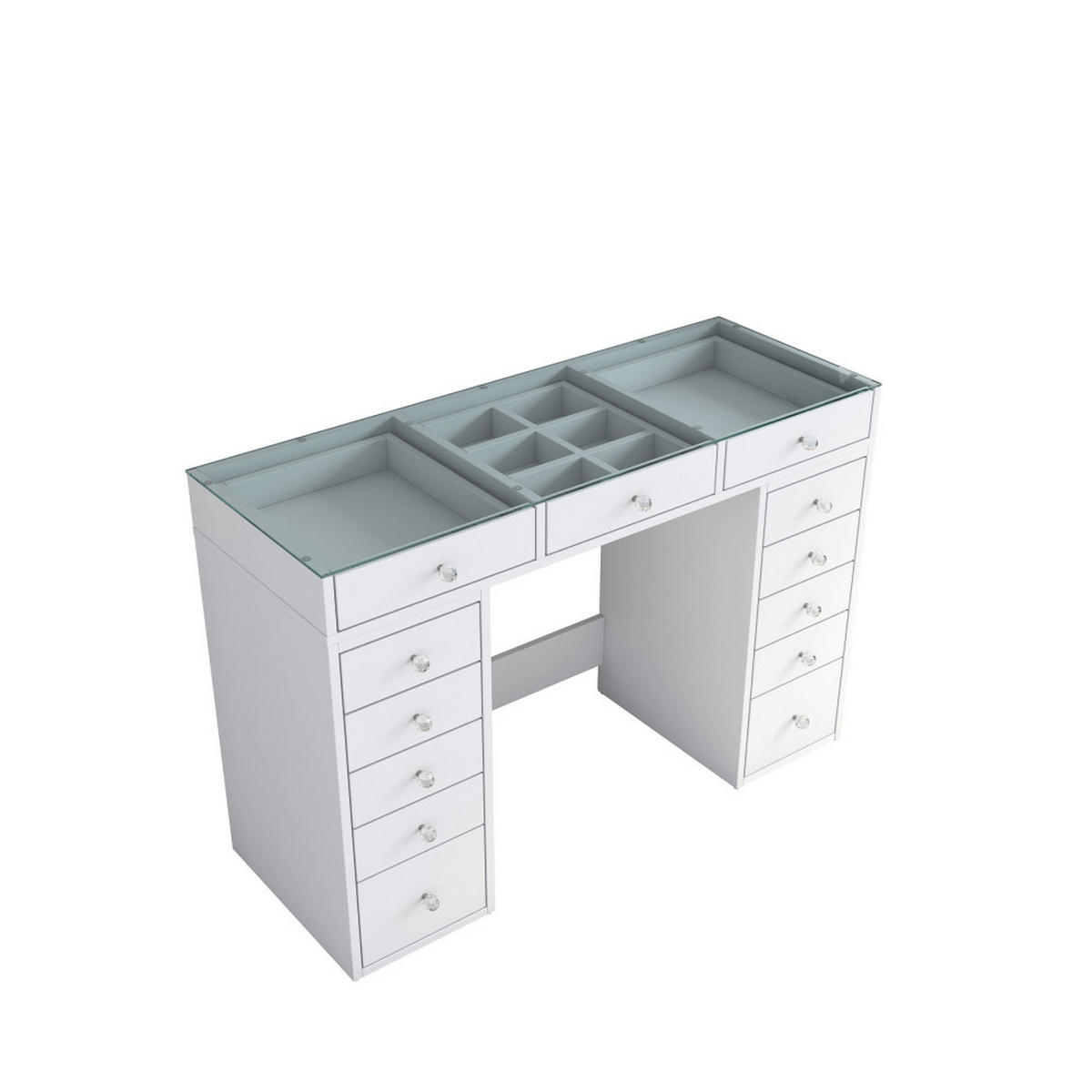 KOSMETIKTISCH - Weiss - Weiß, Holz (120/80/44cm) - Drawer