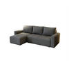 ECKSOFA Noha In Now Or Never - Dunkelgrau, Holzwerkstoff/Textil (231/142cm) - Fun Möbel