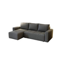 ECKSOFA Noha In Now Or Never - Dunkelgrau, Holzwerkstoff/Textil (231/142cm) - Fun Möbel
