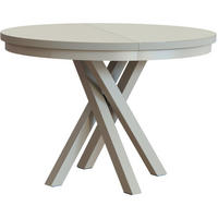 ESSTISCH Kris, Runder, mit Metallbeinen, eiche Kaschmir - Kaschmir, Holzwerkstoff/Metall (100/100/77cm) - Beautysofa