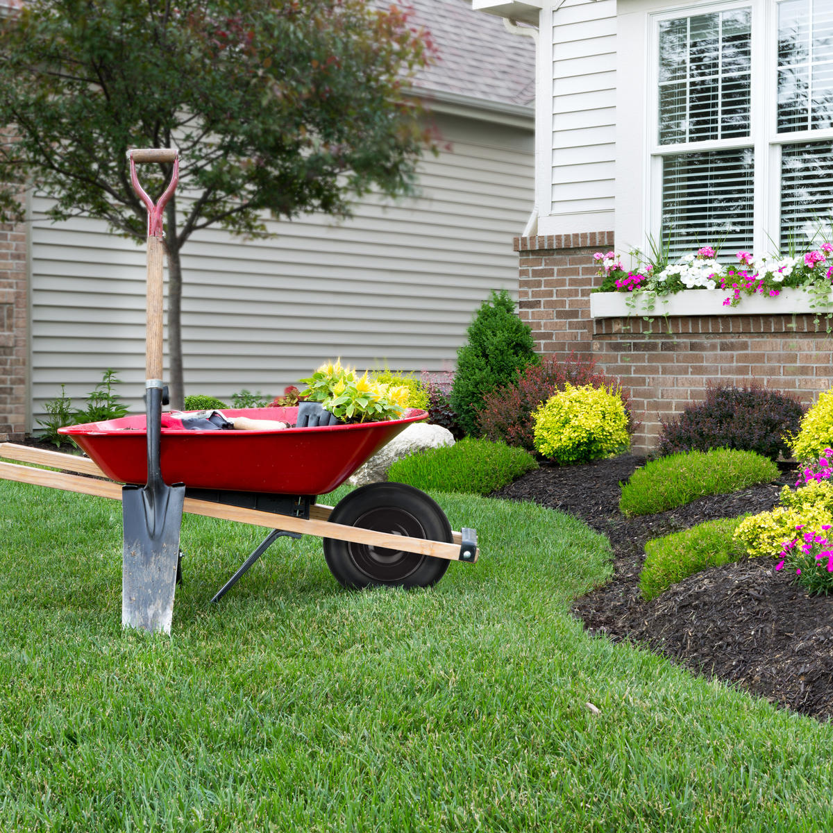 SCHUBKARRENRAD - Schwarz, Kunststoff/Metall (37/37/24.5cm) - Relaxdays