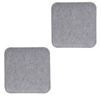 SITZKISSEN ROMEO 2ER-SET - Grau, Textil (35/35/2cm) - IDIMEX