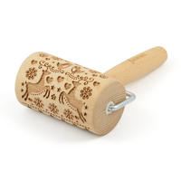 TEIGROLLE Rentier Weihnacht, mini, 9.5 cm, Buchenholz - Braun, Holz (9cm) - Folkroll