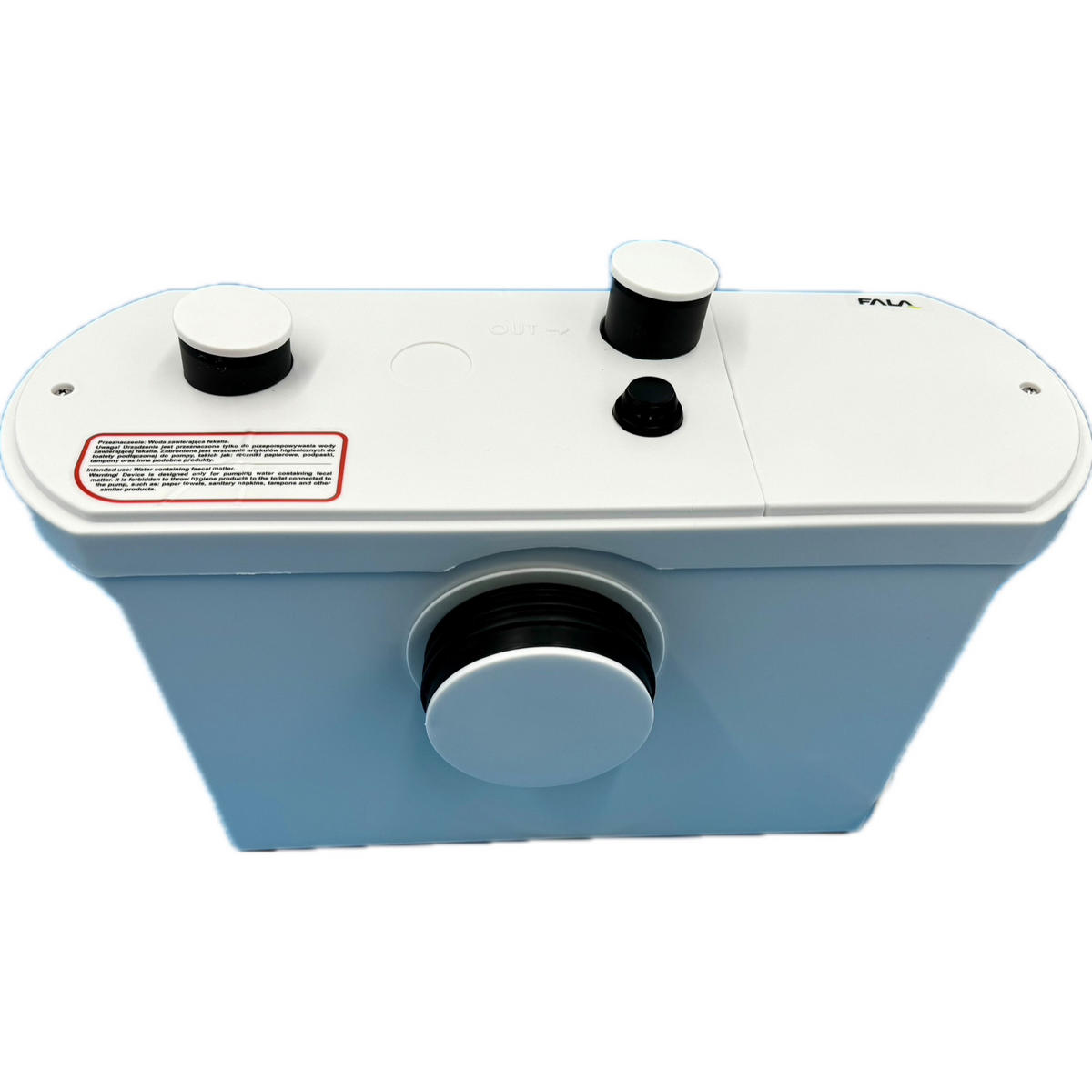 WC HEBEANLAGE Fäkalienpumpe Dusche Waschbecken mit Zerkleinerer 600W - Weiß, Kunststoff (31/20/51cm) - TRIZERATOP