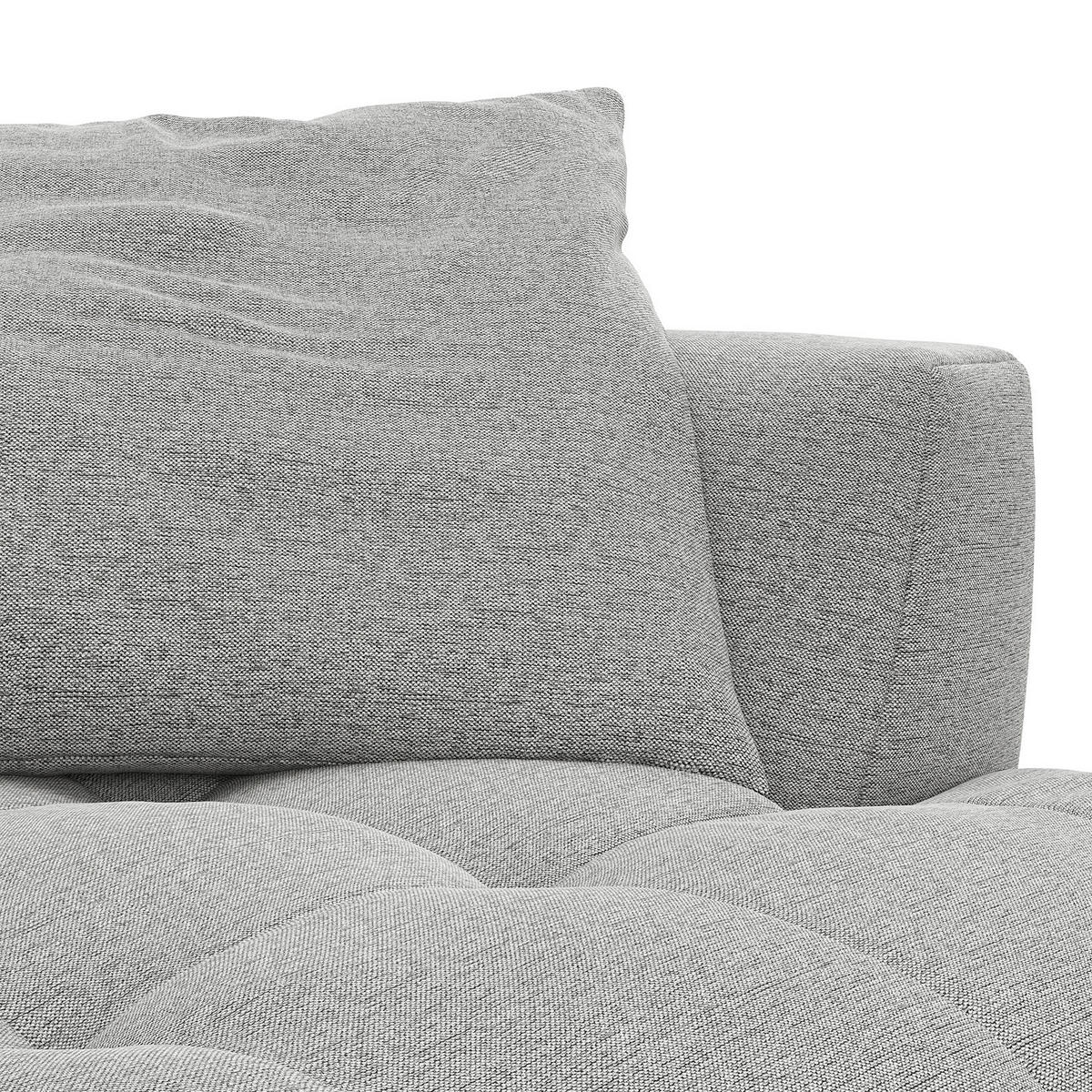 BIGSOFA - Hellgrau, Holz/Kunststoff (272/70/126cm) - home24