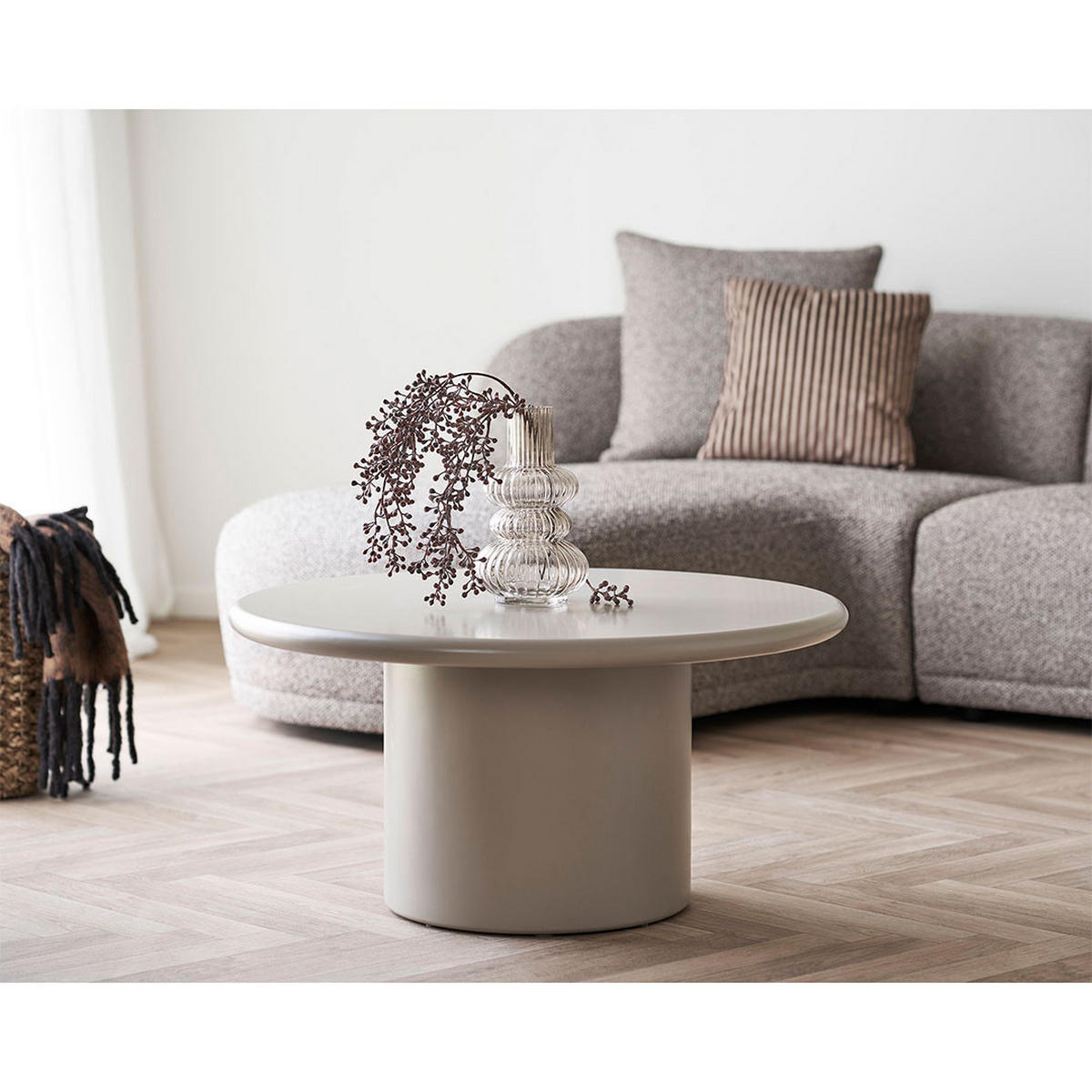 COUCHTISCH, Nagano, Sandfarben, MDF, 80 x 80 x 40 cm - Sandfarben, Holzwerkstoff (80/80/40cm) - ebuy24
